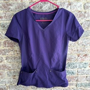 Healing Hands 2245 Purple Label Yoga Scrub Top